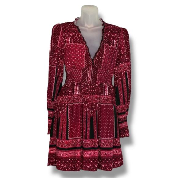 Altar'd State boho patchwork peasant dress - Picture 6 of 8